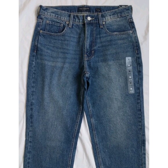 Lucky Brand Boy Mid Rise Relaxed Straight Jeans Casual Preppy Women's Size 8/29 - Picture 2 of 9